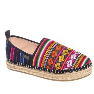 Inkka Peruvian woven fabric slip on espadrilles